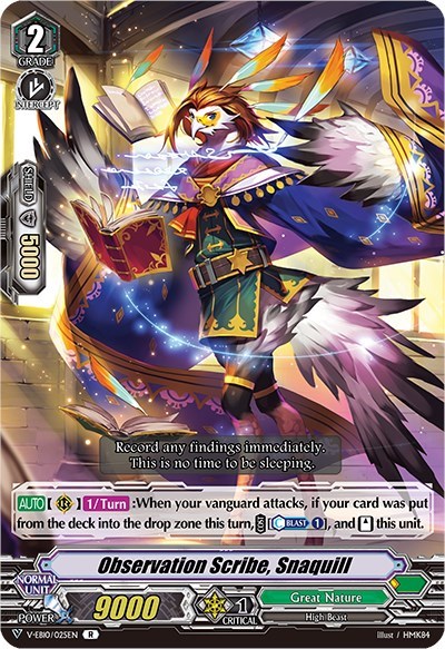 Observation Scribe, Snaquill [V Format] V-EB10/025EN