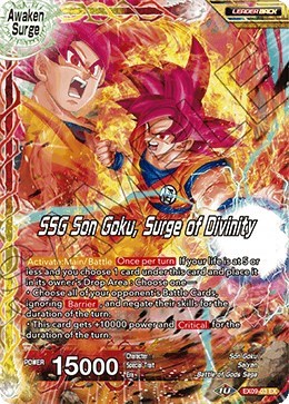 Super Saiyan Son Goku // SSG Son Goku, Surge of Divinity EX09-03
