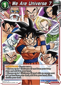 We are Universe 7 BT9-018