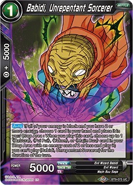 Babidi, Unrepentant Sorcerer BT9-075