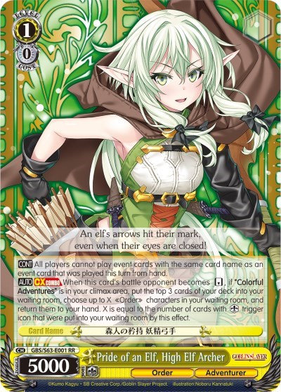 Pride of an Elf, High Elf Archer GBS/S63-E001 RR