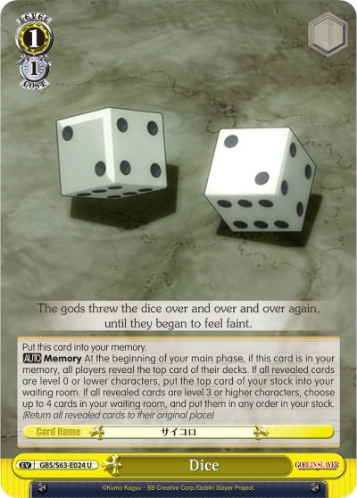 Dice GBS/S63-E024 C