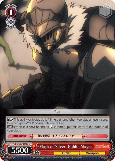 Flash of Silver, Goblin Slayer GBS/S63-E049 C