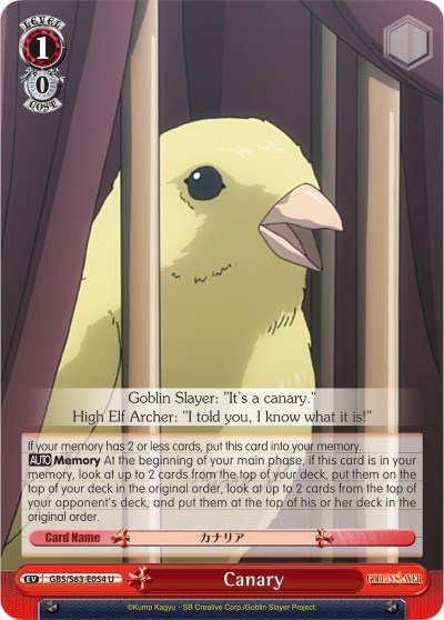 Canary GBS/S63-E054 U