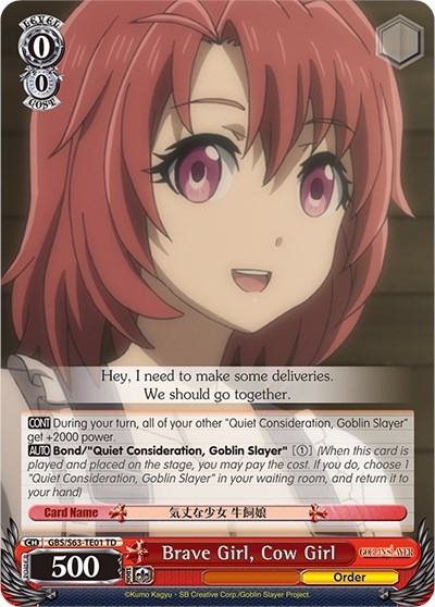 Brave Girl, Cow Girl GBS/S63-TE01 TD