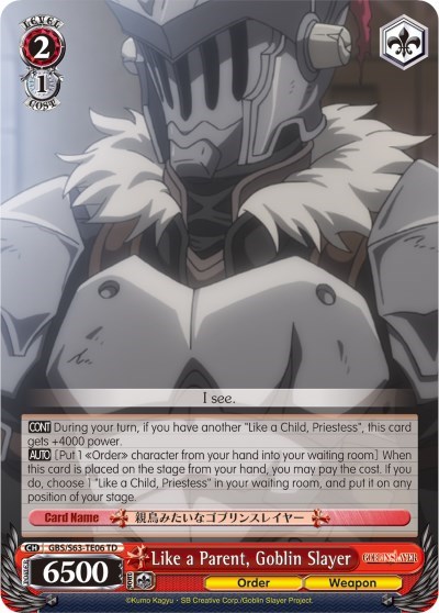 Like a Parent, Goblin Slayer GBS/S63-TE06 TD