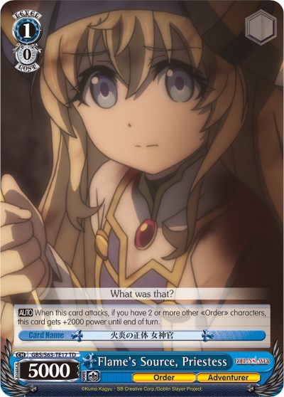 Flame's Source, Priestess GBS/S63-TE17 TD