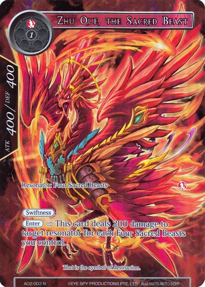Zhu Que, the Sacred Beast