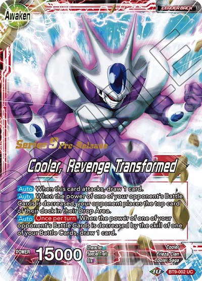 Cooler // Cooler, Revenge Transformed BT9-002