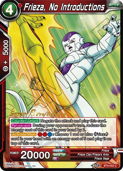 Frieza, No Introductions BT9-003