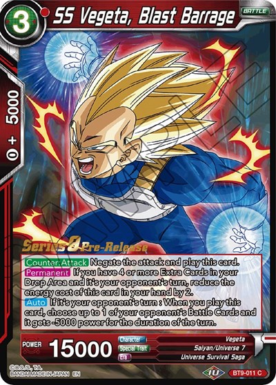 SS Vegeta, Blast Barrage BT9-011