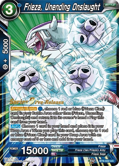 Frieza, Unending Onslaught BT9-022