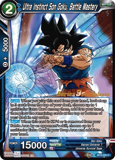 Ultra Instinct Son Goku, BATTLE Mastery BT9-026
