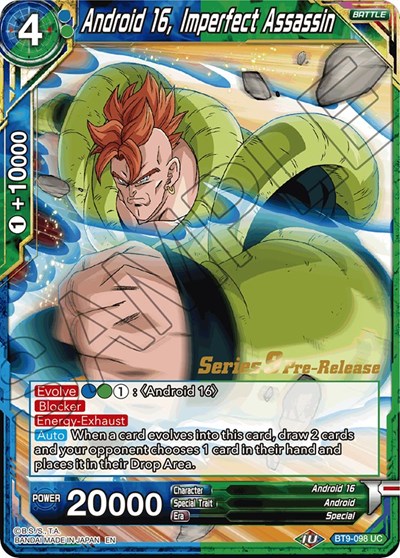 Android 16, Imperfect Assassin BT9-098
