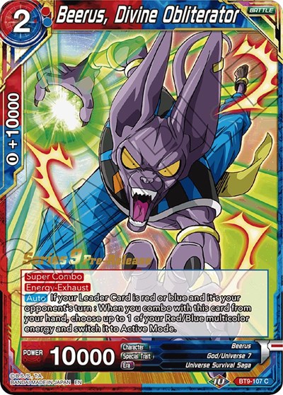 Beerus, Divine Obliterator BT9-107