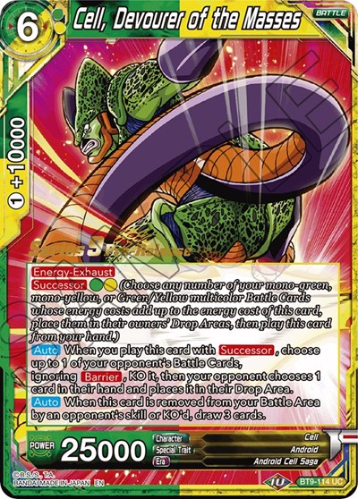 Cell, Devourer of the Masses BT9-114