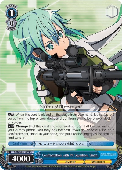 Confrontation with PK Squadron, Sinon SAO/S65-E091 C