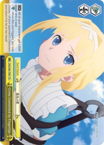 Crime Committed by Fingertips SAO/S65-TE07 TD