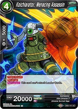 Koichiarator, Menacing Assassin DB2-141
