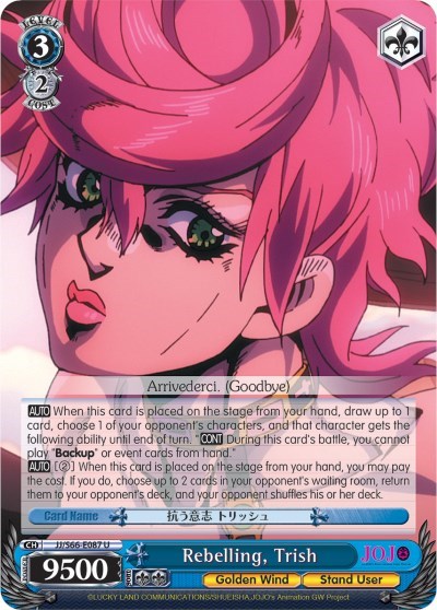Rebelling, Trish JJ/S66-E087 U