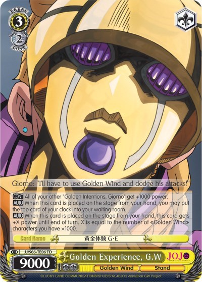 Golden Experience, G.W JJ/S66-TE06 TD