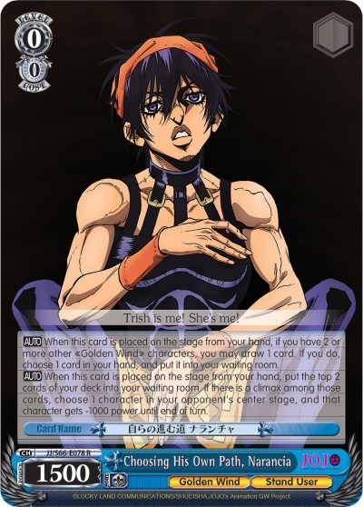 Choosing His Own Path, Narancia