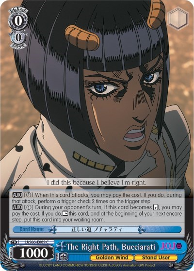 The Right Path, Bucciarati JJ/S66-E089 C