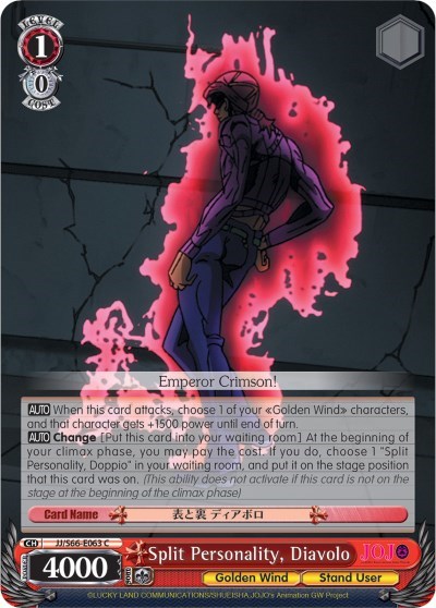 Split Personality, Diavolo JJ/S66-E063 C