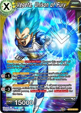 Vegeta, Unison of Fury EX12-02