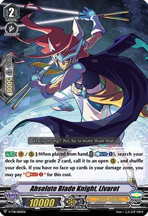 Absolute Blade Knight, Livarot [V Format] V-TD11/003EN