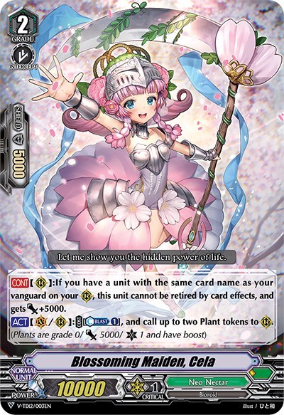 Blossoming Maiden, Cela [V Format] V-TD12/003EN