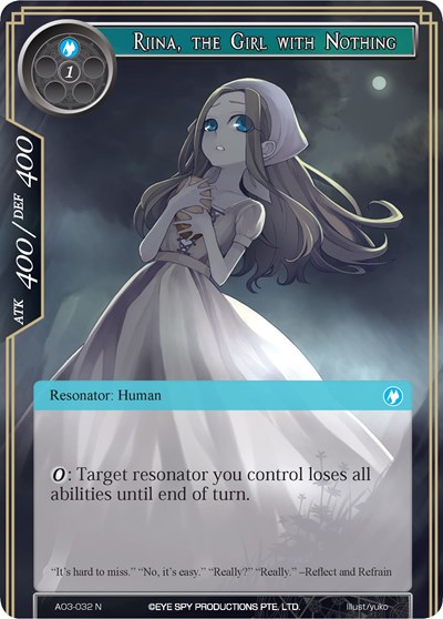Riina, the Girl with Nothing 