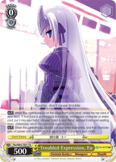 Troubled Expression, Eu Fkz/W65-TE01 TD
