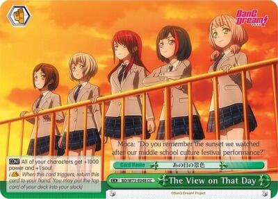 The View on That Day BD/W73-E048 CC
