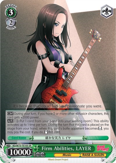 Firm Abilities, LAYER BD/W73-TE10S SR