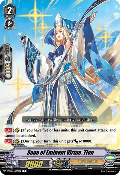 Sage of Eminent Virtue, Tion [V Format] V-EB14/038EN