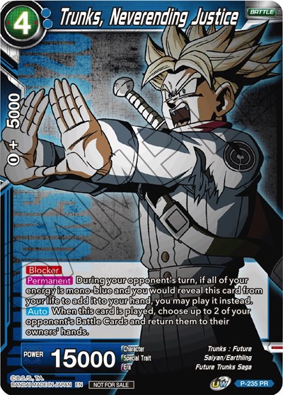 Trunks, Neverending Justice P-235