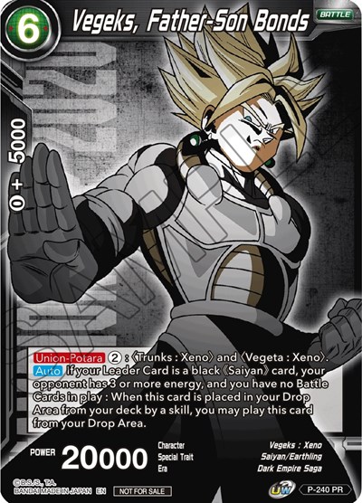 Vegeks, Father-Son Bonds P-240