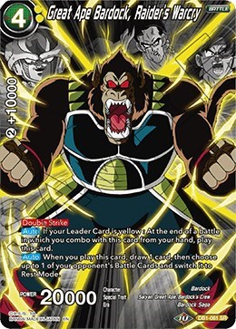 Great Ape Bardock, Raider's Warcry DB1-061