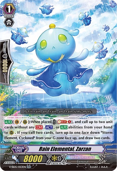 Rain Elemental, Zarzan [V Format] V-SS05/053EN