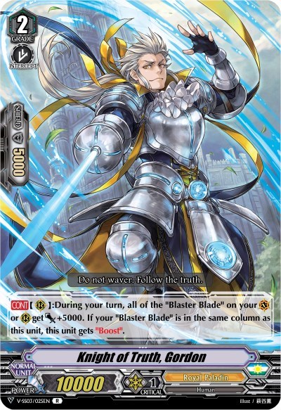 Knight of Truth, Gordon [V Format] V-SS03/025EN