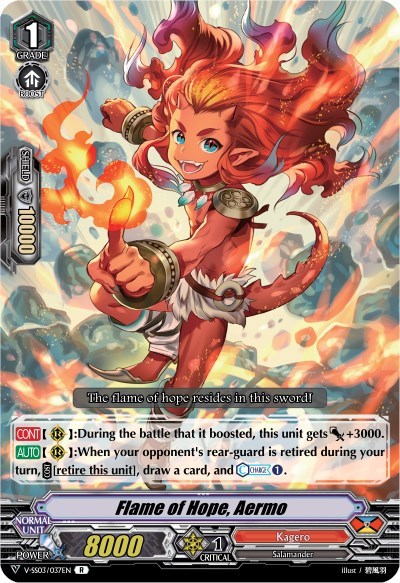 Flame of Hope, Aermo [V Format] V-SS03/037EN