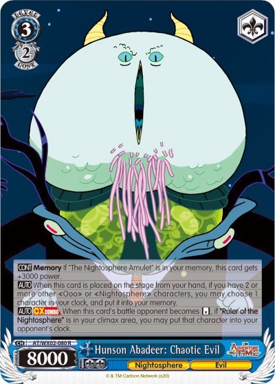 Hunson Abadeer: Chaotic Evil AT/WX02-080 R