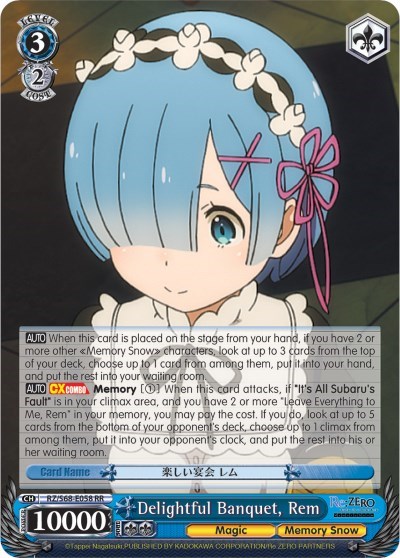 Delightful Banquet, Rem RZ/S68-E058 RR