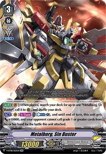 Metalborg, Sin Buster [V Format] V-BT08/023EN RR