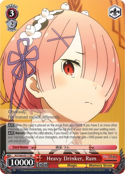 Heavy Drinker, Ram RZ/S68-E017 RR
