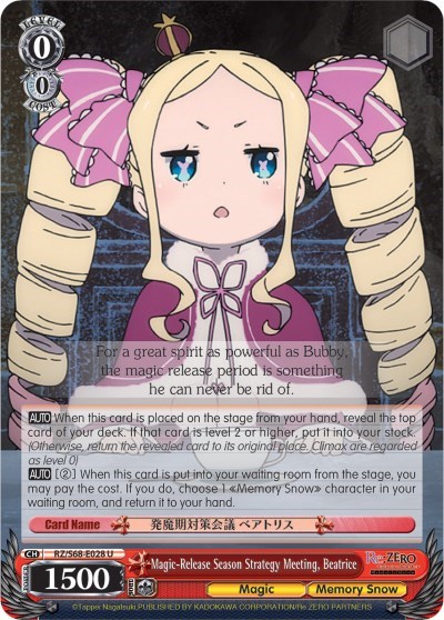 Magic-Release Season Strategy Meeting, Beatrice RZ/S68-E028 U