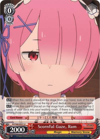 Scornful Gaze, Ram RZ/S68-E031 U