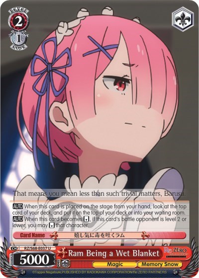 Ram Being a Wet Blanket RZ/S68-E037 U