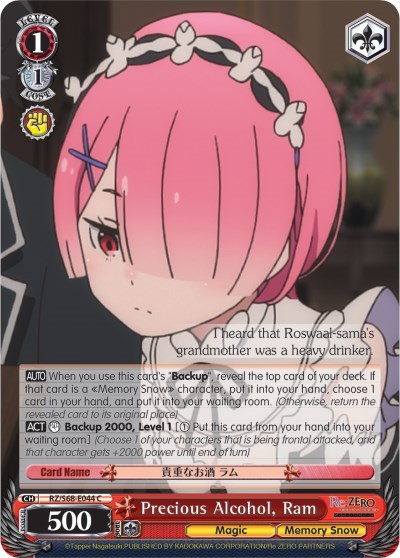 Precious Alcohol, Ram RZ/S68-E044 C